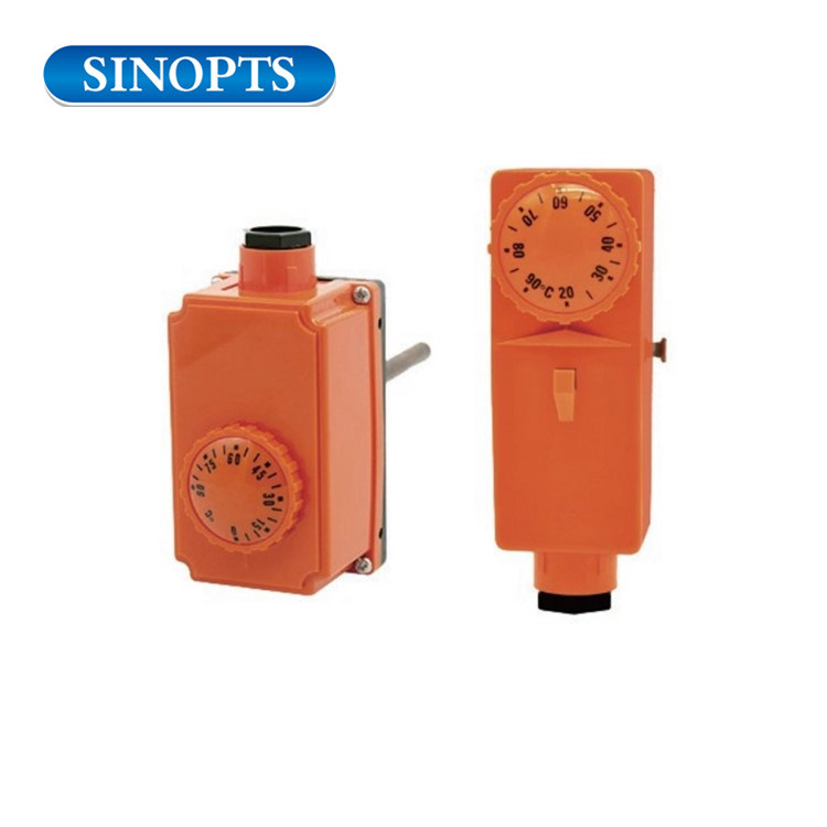 Boiler Piping Thermostat Switch Adjustable Knob 0-90&ordm; C Solenoid Valve Temperature Controller