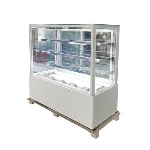 China Marble Base Commercial Ultra Clear Glass Cake Chiller Cake Showcase Display wholesale