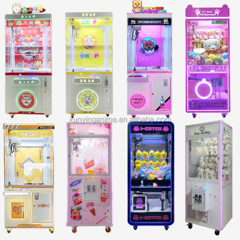 Personalized Amusement Park Toy Vending Arcade Claw Crane Machine for L79*W87*H185 CM