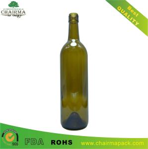 China 750ml Amber wine bottle wholesale