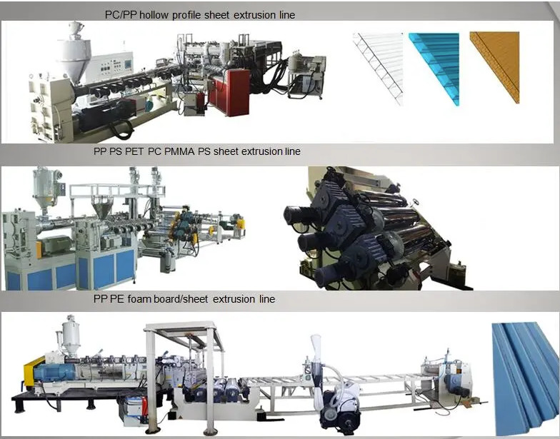 PVC PP Plastic Board Extrusion Line Round Waves Corrugated Roofing Sheet Production
