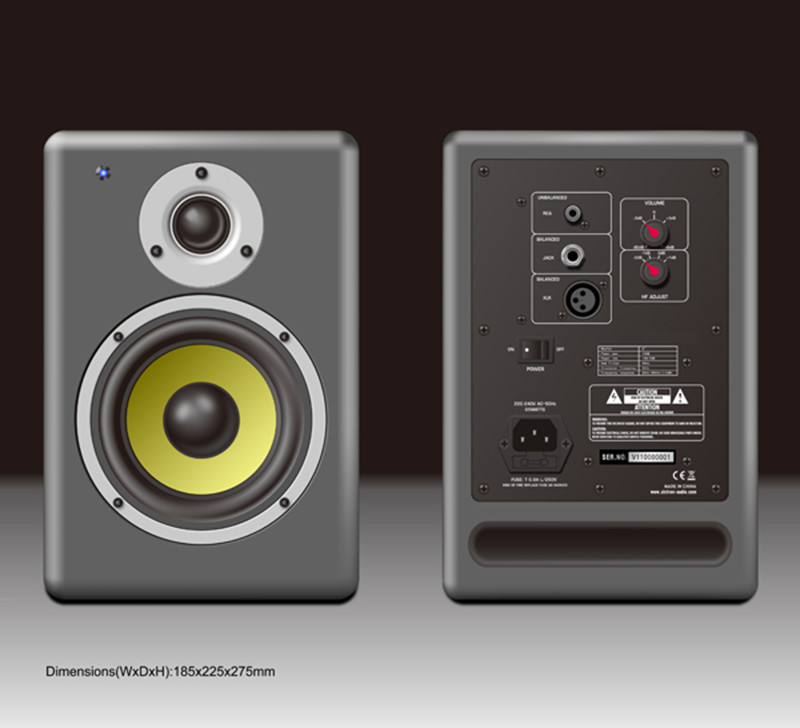 Active Monitor Audio Powered Speakers Pair Studio Speakers Audio Mixing Recording