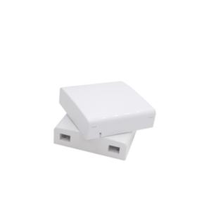 China Ftth Fiber Optic Faceplate 86*86mm , Mini 2 Ports SC Fiber Optic Wall Socket wholesale