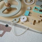 Macaron Design Wooden Busy Board for Early Childhood Education and Cognitive