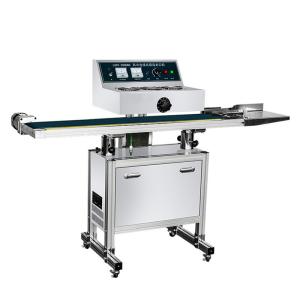 China Automatic Bottle Aluminum Foil Induction Sealing Machine Floor Type Air Cooling wholesale