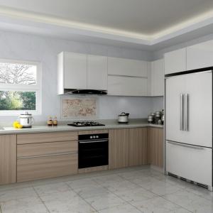 China Custom Contemporary Kitchen Cabinets Wooden Assembled Packing wholesale