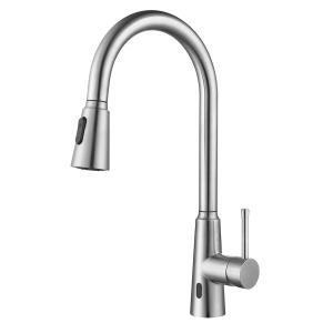 China CUPC Braided Hose Smart Kitchen Faucet Single Lever Handle wholesale