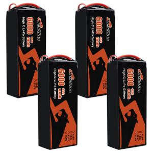 China Black 22.2V 6S FPV Drone Battery Rechargeable Lipo Battery for FPV Drones wholesale
