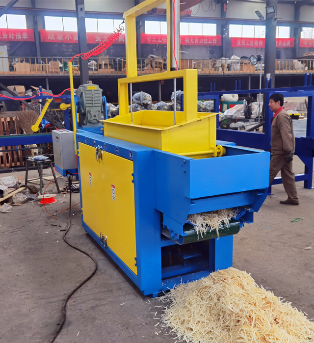Wood shaving machine packaging,Wood shavings bagging machine with air cooling
