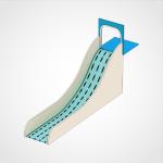 Indoor Or Outdoor Childrens Surf Playground Slide Injury Free Ride Vibrant