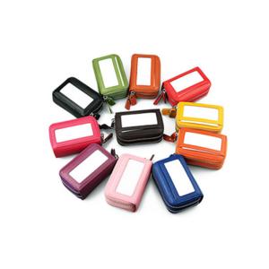 China EN17 Pantone RFID Credit Card Holder Wallet , 11.5x7.5cm Automatic Smart Wallet wholesale