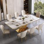 Stainless Steel Marble Hotel Square Dining Room Table SEDIA Furniture