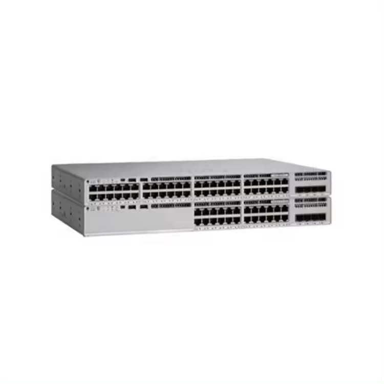 Stackable 48-Port Managed Network Switch 10/100/1000Mbps with QoS C9200L-48T-4X-E