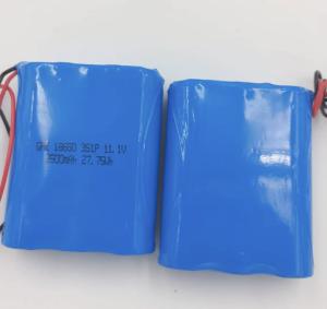 China Lithium Ion 12V Rechargeable Battery Pack 11.1V Li Ion Battery Pack 2.5Ah wholesale