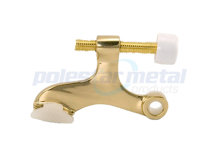 Black Solid Brass Decorative Door Hardware Contemporary Flat Top Door Stop