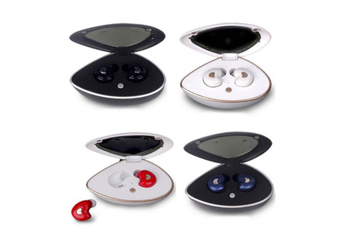 Water Resistant Wireless Noise Cancelling Earbuds White / Black Color