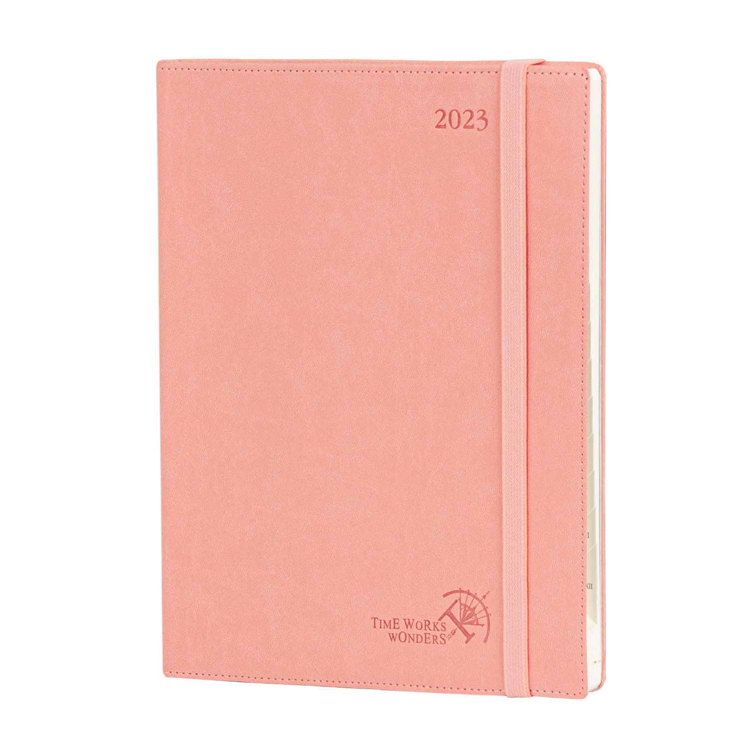 Softcover 6.5x8.5 Inch 2023 Weekly Planner Two Page Per Week Vertical Layout Purple