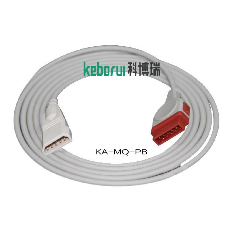 Durable Soft 12ft Marquette GE IBP Cable To PVB IBP Cable