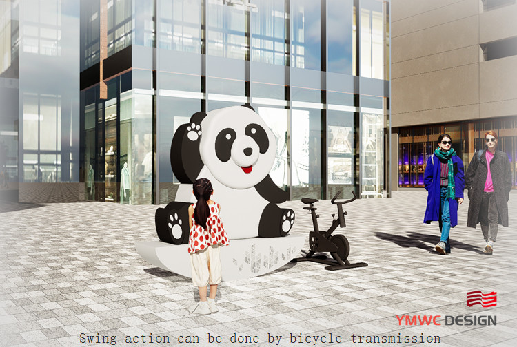 Parent-Child Interactive Installation for Metal Outdoor Sculpture in Commercial Square