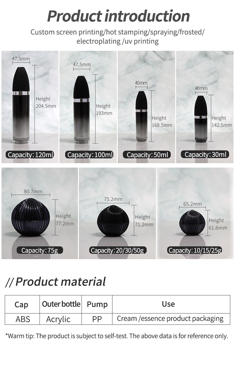25g 50g 75g Custom Cosmetic Containers Sphere Shape Cosmetic Jar Packaging