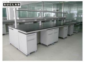 China H-frame Lab Island Casework With Movable Cabinet,Lab Table Furniture For School Usage wholesale
