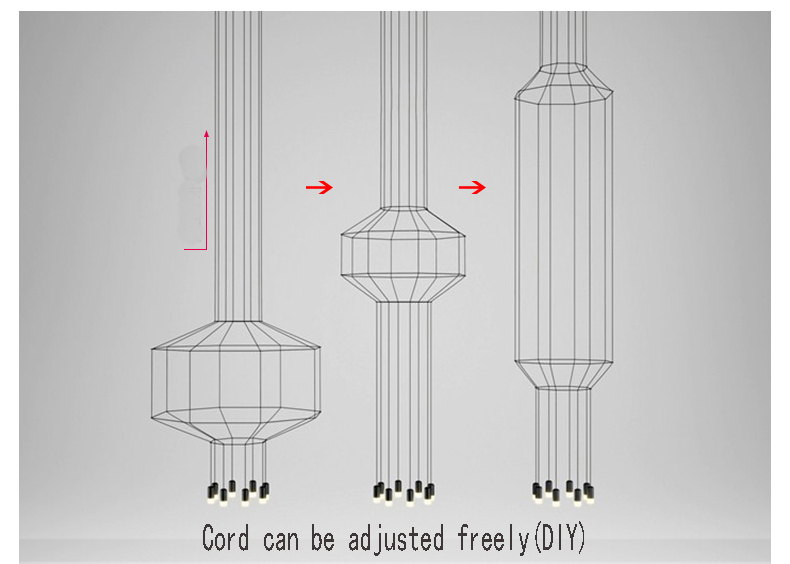 Modern Ceiling Chandelier Led Living Dining Room Bedroom Lobby Staircase Loft Designer Chandelier(WH-NC-78)