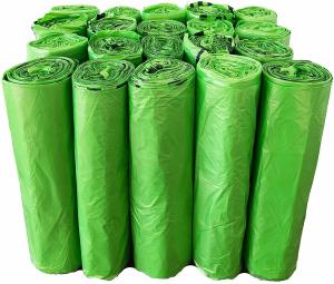 China Green Biodegradable Cornstarch Bags 40 X 55 Centimeter No Pollution wholesale