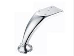 Chrome Plated Iron Metal Furniture Legs , Metal Cabinet Feet Legs 120/140mm