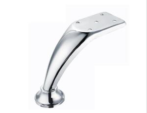 China Chrome Plated Iron Metal Furniture Legs , Metal Cabinet Feet Legs 120/140mm wholesale