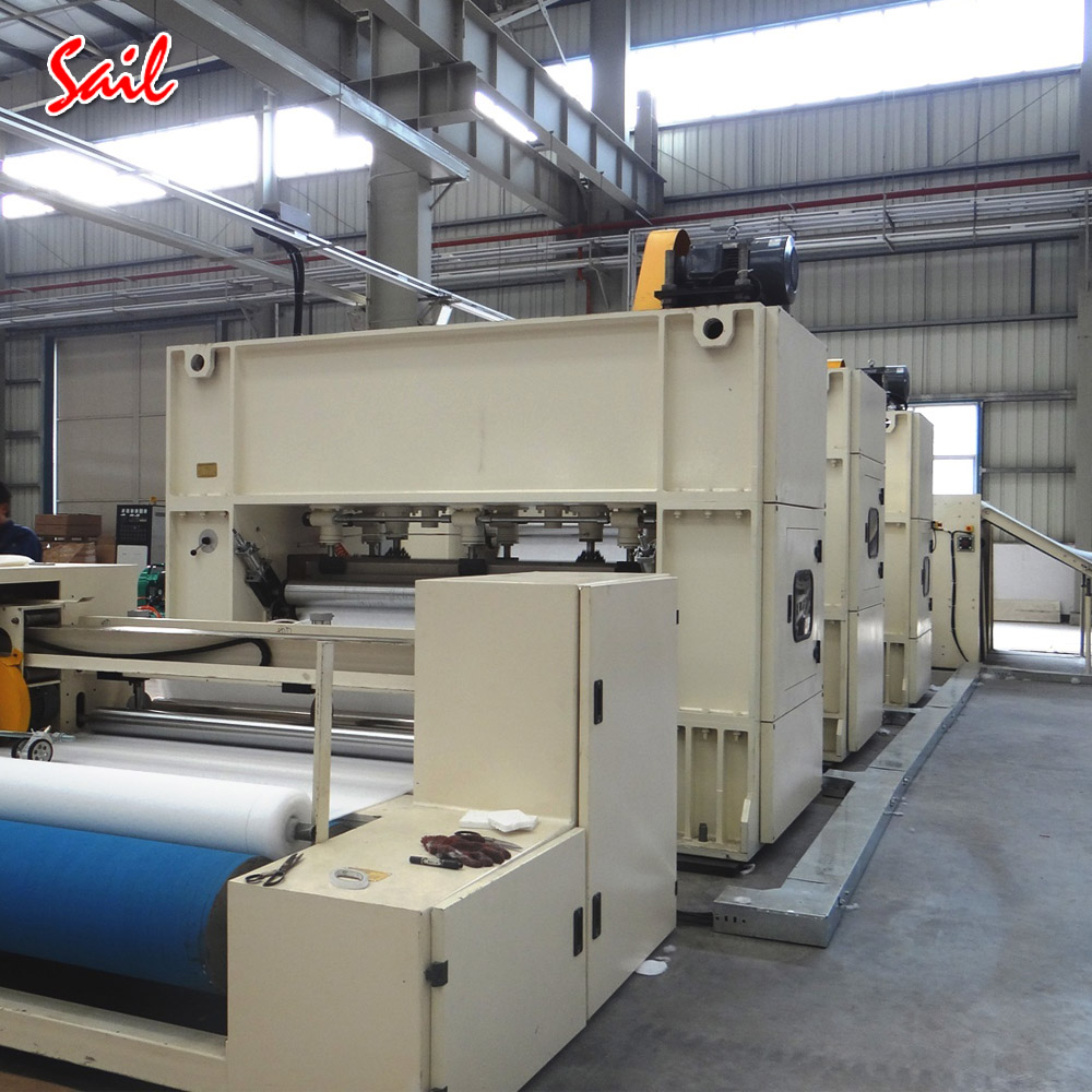 High quality nonwoven polypropylene pet fiber carpet and blanket needle punching production line