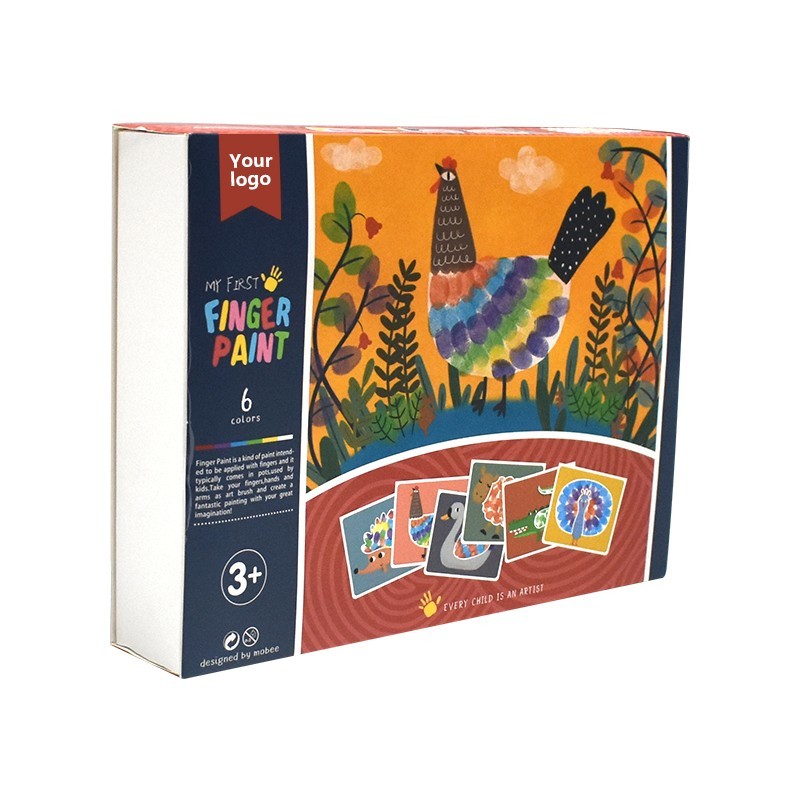 Creative Finger Painting Set Safe Non Toxic Natural Pigment Kids Drawing Gift Toy Set