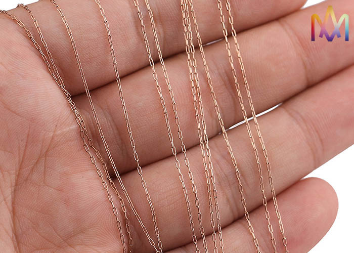 0.25mm Thickness Paperclip 304 Stainless Steel Necklace Chain Bulk
