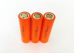 Orange 18650 Flat Top Battery , LED Light 3.7 V 2000mah Li Ion Battery