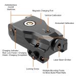 Tactical Purple Dot Sight 405nm Pistol Laser Sight Aluminium