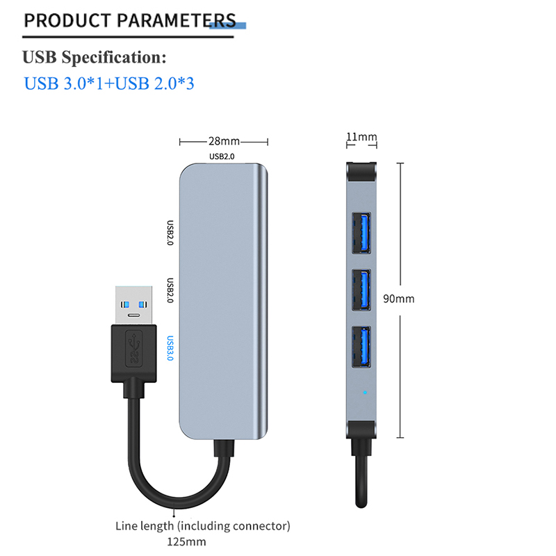USB 3.0 3x USB 2.0 Female Output Hub 2-4 Port USB 3.0/2.0 Multi Powered Fast Extender