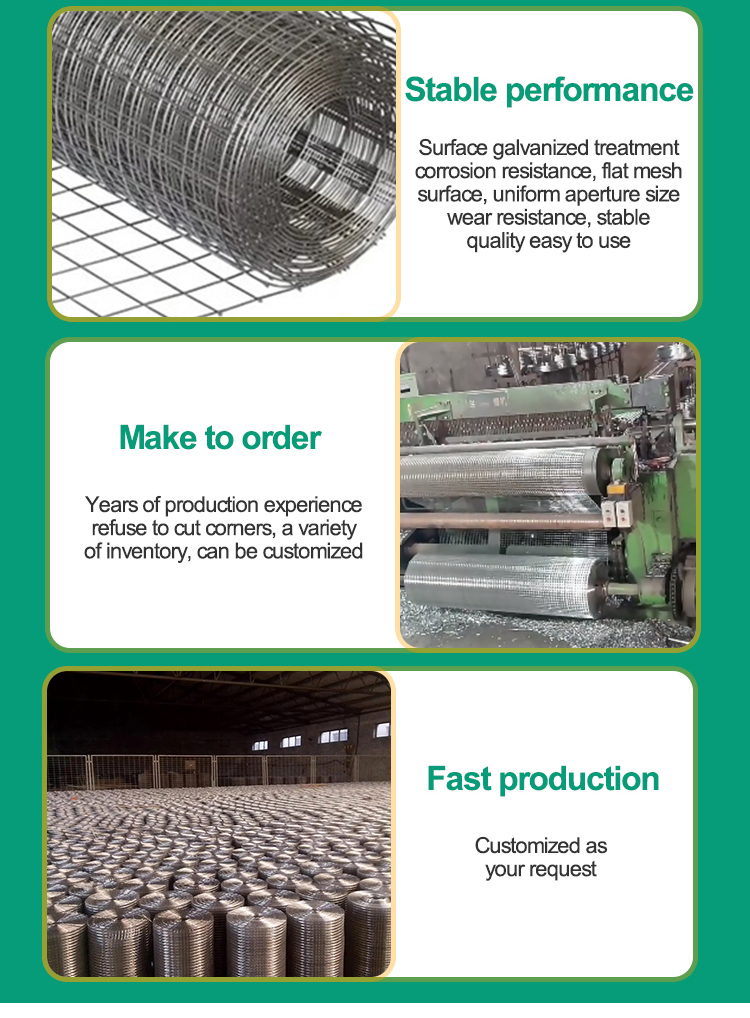 Custom Attractive Type Welded Wire Mesh Fencing Iron Wire Mesh with Anti-corrosion