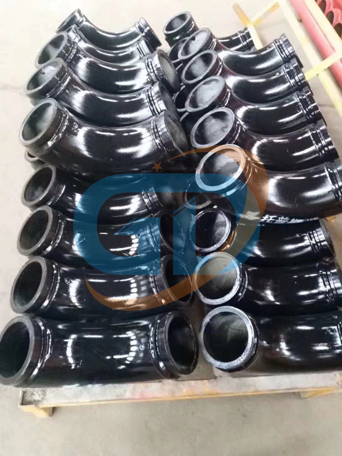 Wear Resistant Concrete Pump Delivery Pipe 90 Degree Concrete Pump Elbow