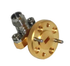 China WR12 FUGP Flange R740 1.85mm Coaxial Adapter Right Angle wholesale