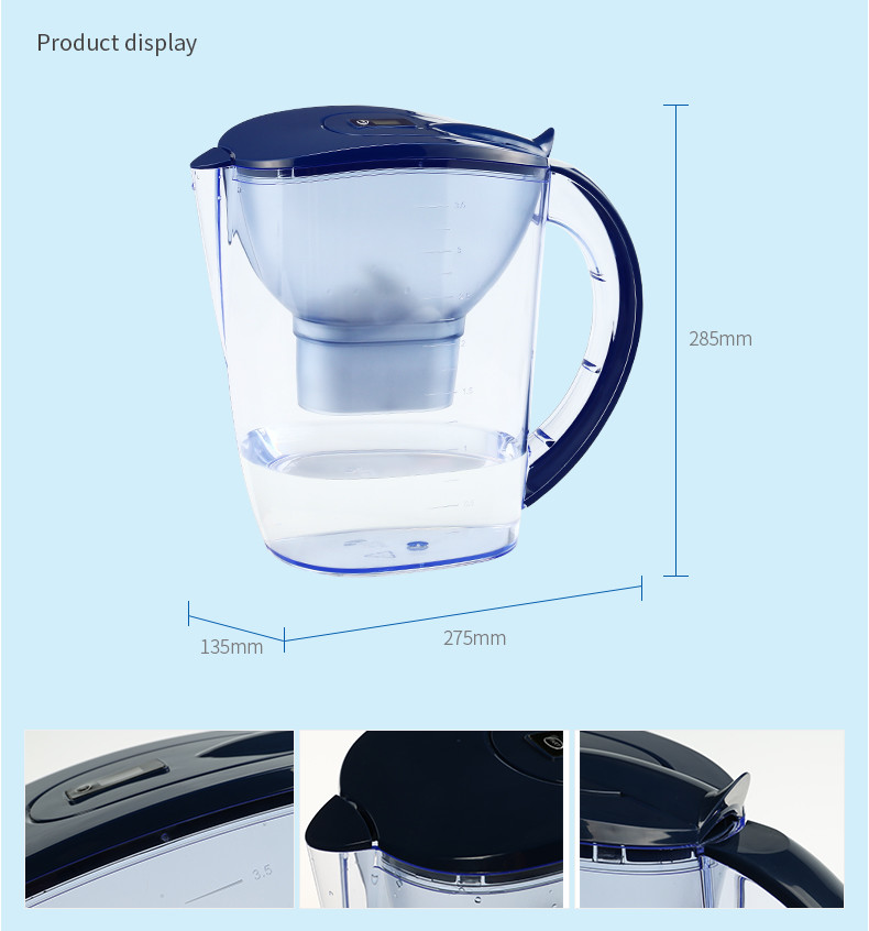 Common Use Maxtra Water Pitcher For Mineralizing Water / Reduces ORP