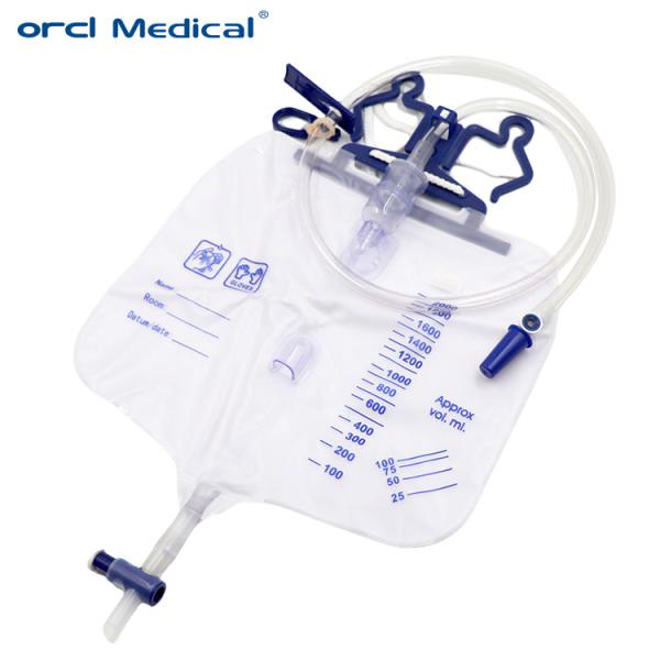 Disposable Surgical Urology Medical Sterile 2000ml Luxury Urine Drainage Bags