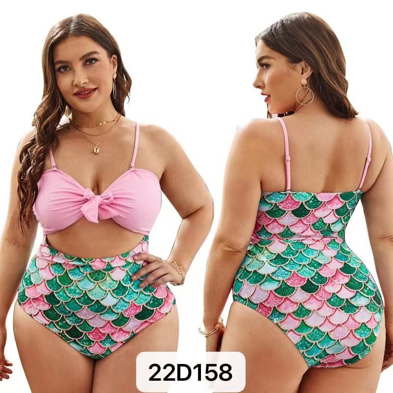 One Piece Large Size Ladies Swimwear Pink Hot Swimsuits For Plus Size Summer
