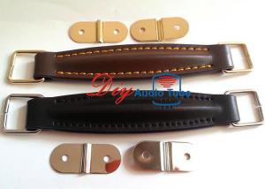 China Lightweight Guitar Amplifier Handles Leather Material With Nickel / Gold Fitting wholesale