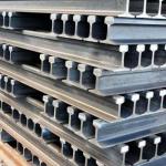 50.8mm/63.5mm/69.85mm/79.37mm Bottom Width GB Railroad Steel Rail 43kg/m 50kg/m