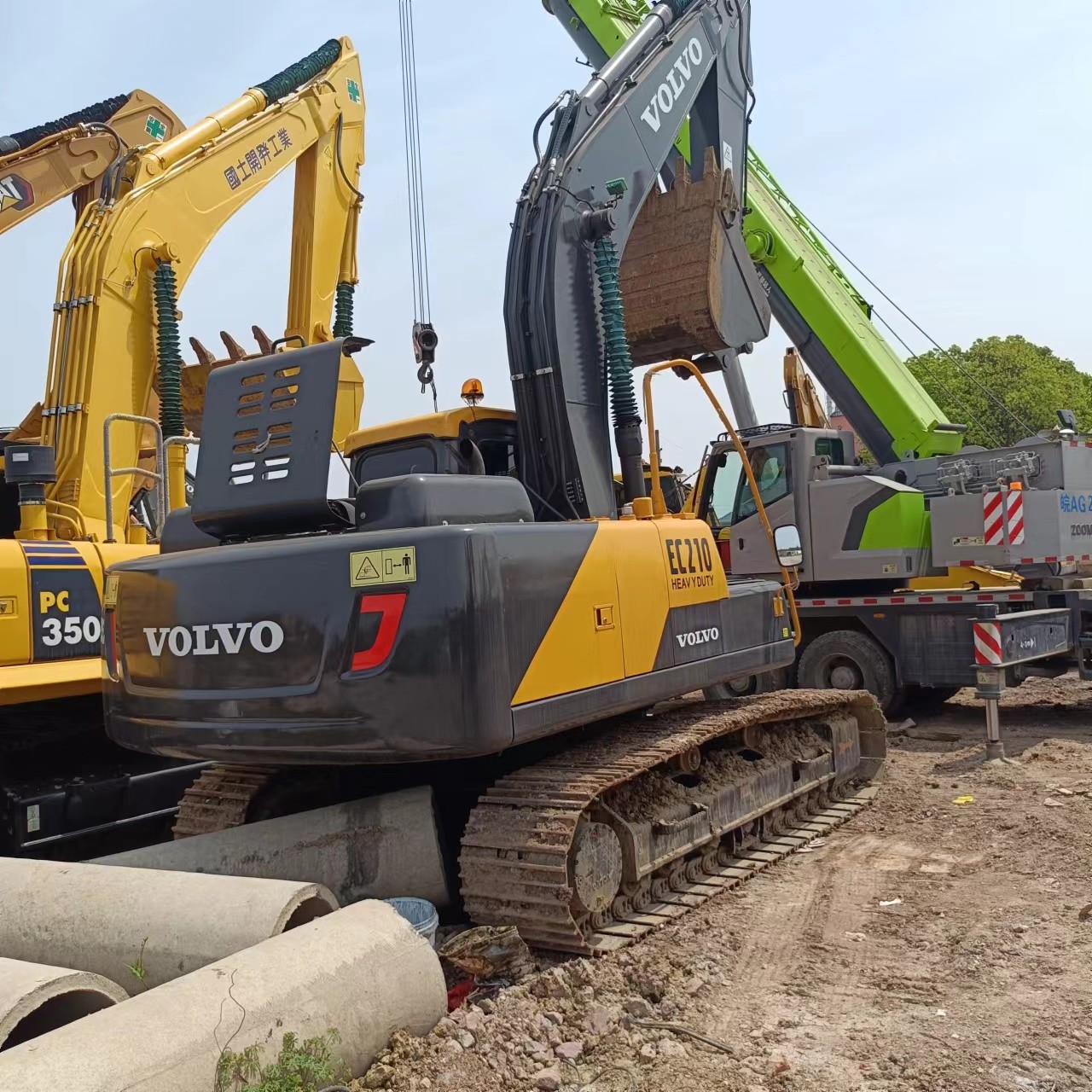 21 Ton Second Hand Excavator Machinery Used VOLVO 210 Excavator