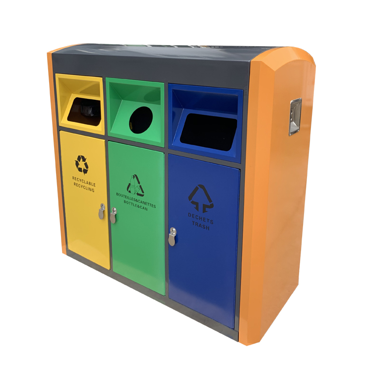 Outdoor Furniture Wasre Trash Decorative Container Haoyida Garbage Bin Outdoor Waste Bins Garbage Can