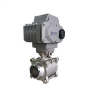 China ISO 5211 High Pad Electric Actuated Ball Valve Stainless Steel Thread Connection wholesale