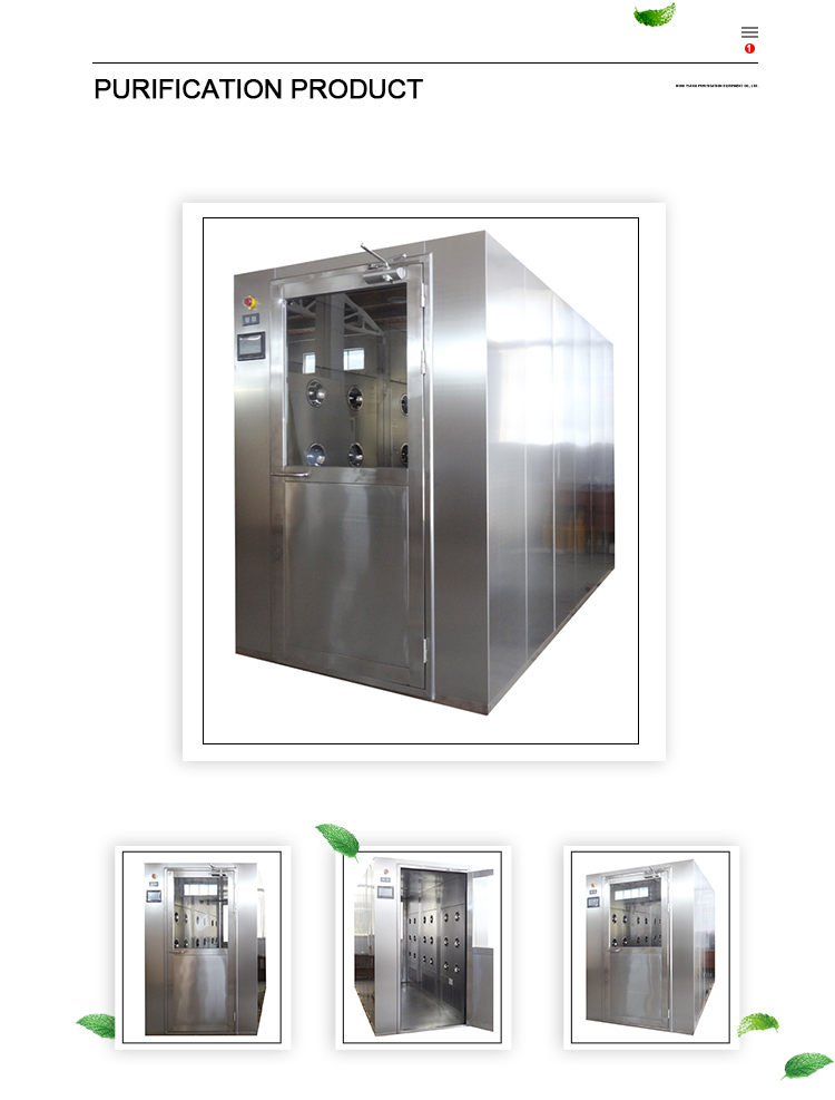 Automatic 2.2kw Stainless Steel Air Shower Filter 120mm