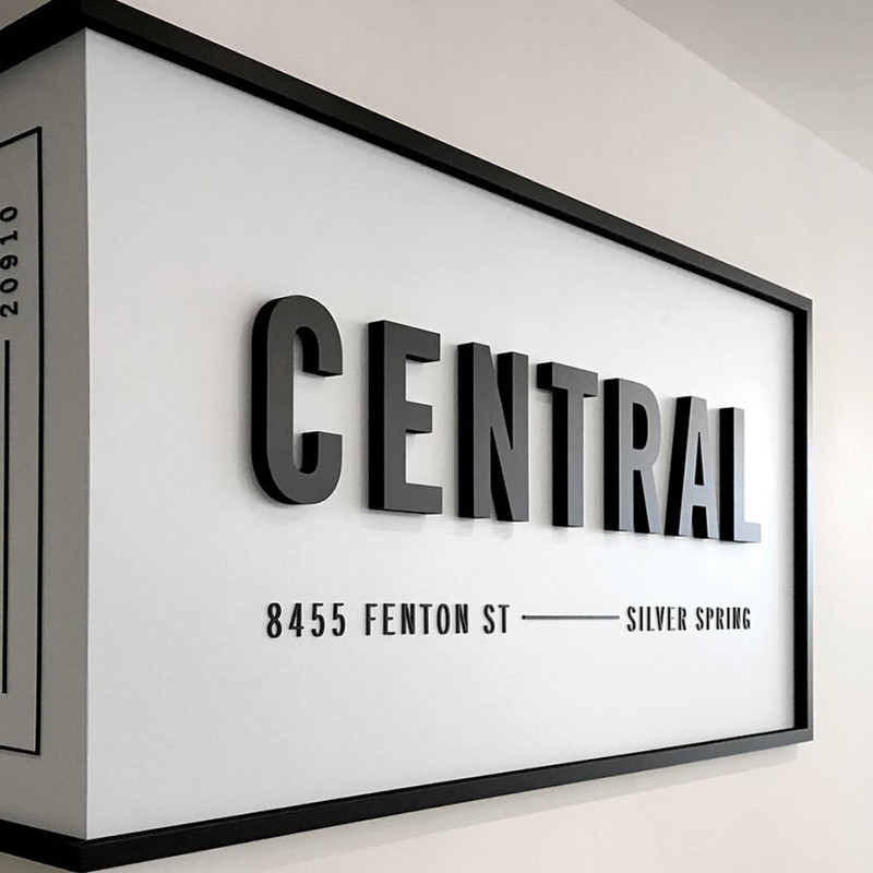 Acrylic 3D LED Letter Signage Input AC 100V-240V For Indoor Background Wall