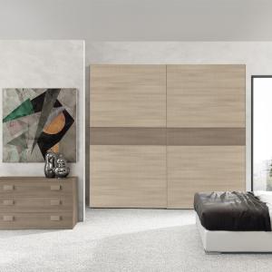 China Customized Furniture Bedroom Modern Sliding Door Wardrobes Anti Scratch wholesale