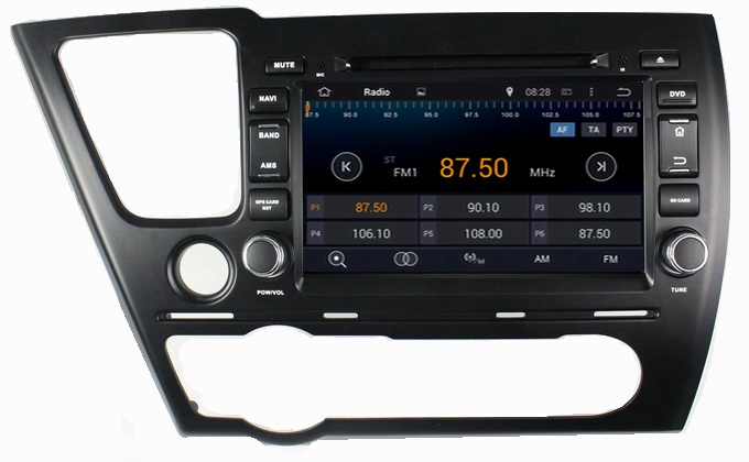 Ouchuangbo Auto Video Stereo System for Honda Civic Saloon 2014 GPS Navigation iPod USB An